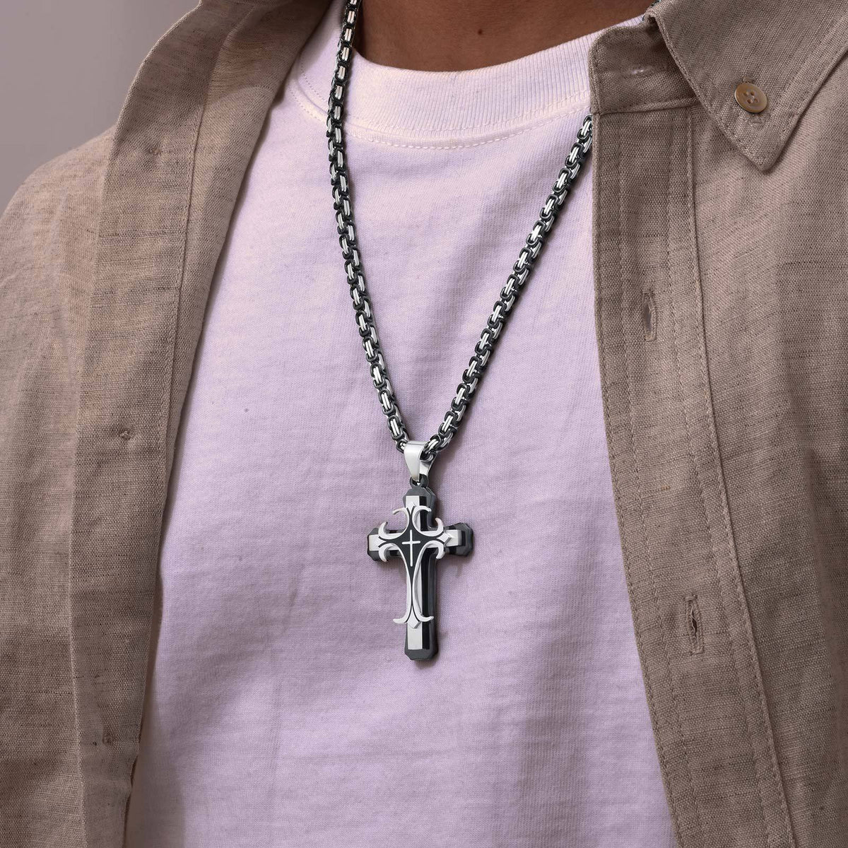 Layered Cross Jewelry — Necklaces & Bracelets