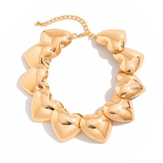 Planderful Vienna Verve Necklace – Elegant Love-Shaped Choker for Women