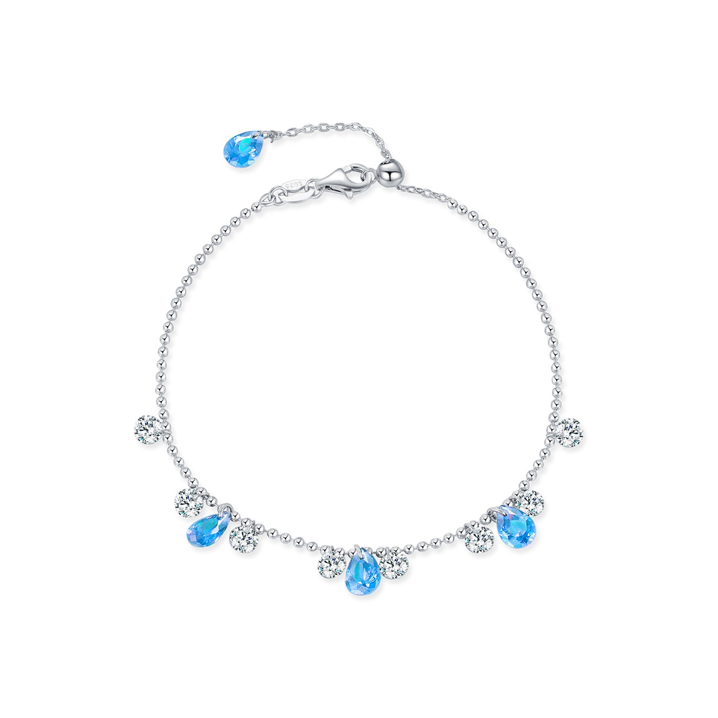 Planderful Everyday Genie Bracelet – Exquisite Aquamarine and Zircon Design