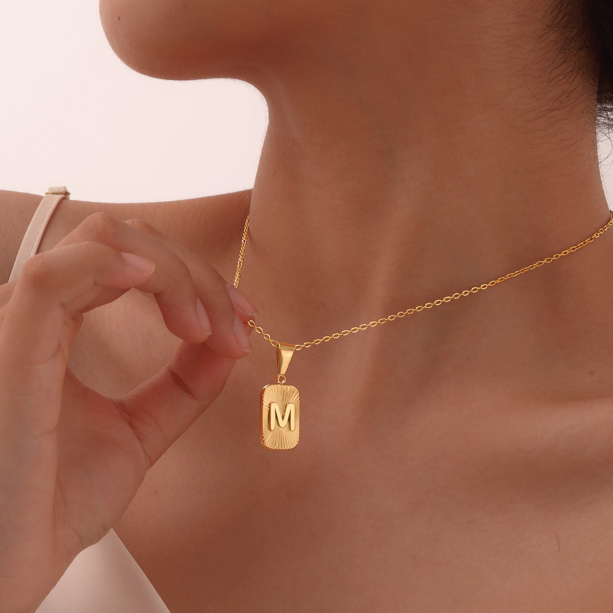 Flower Geometric Stainless Steel Necklace