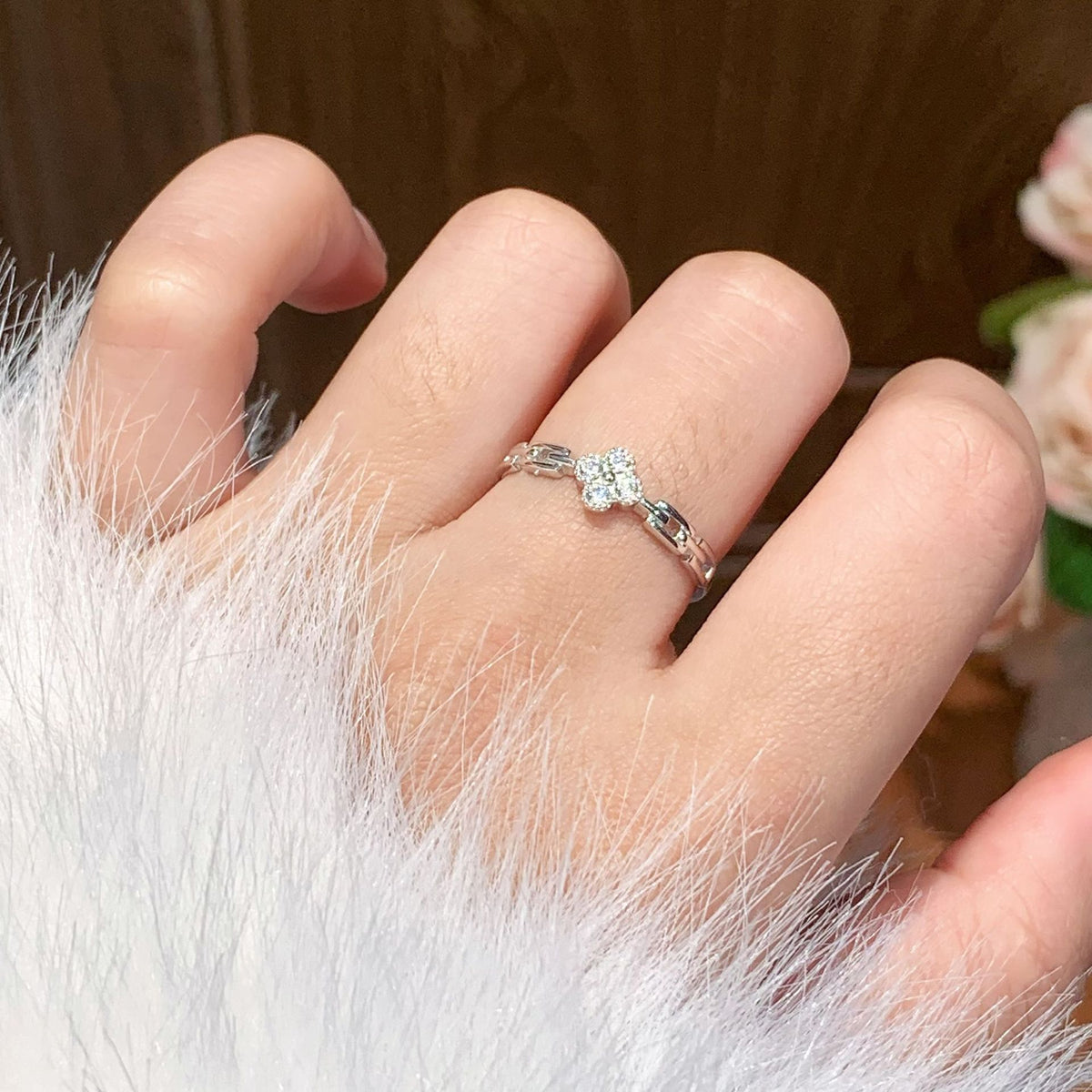Clover Lucky S925 Sterling Silver Ring