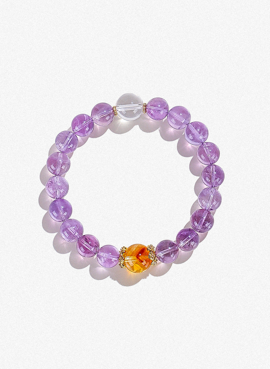 Planderful Fortune's Favor Bracelet – Elegant Amethyst Crystal Design