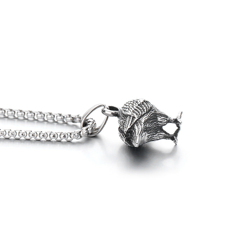 Steel Necklace - Elegant Nordic Punk Crow Necklace