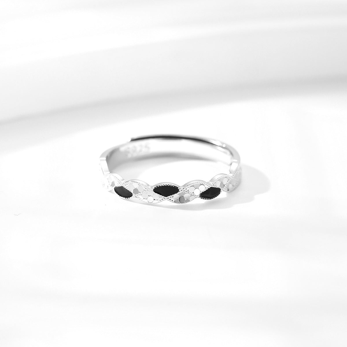 Heart Moon S925 Sterling Silver Women's Ring