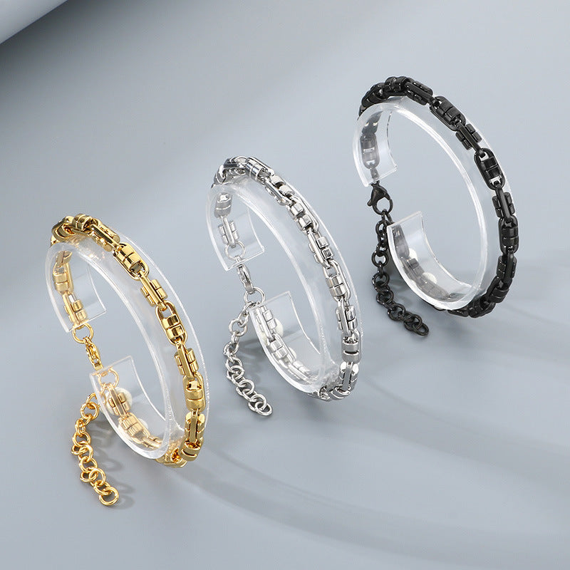 Planderful Personalized Hip Hop Transfer Bracelet For Men