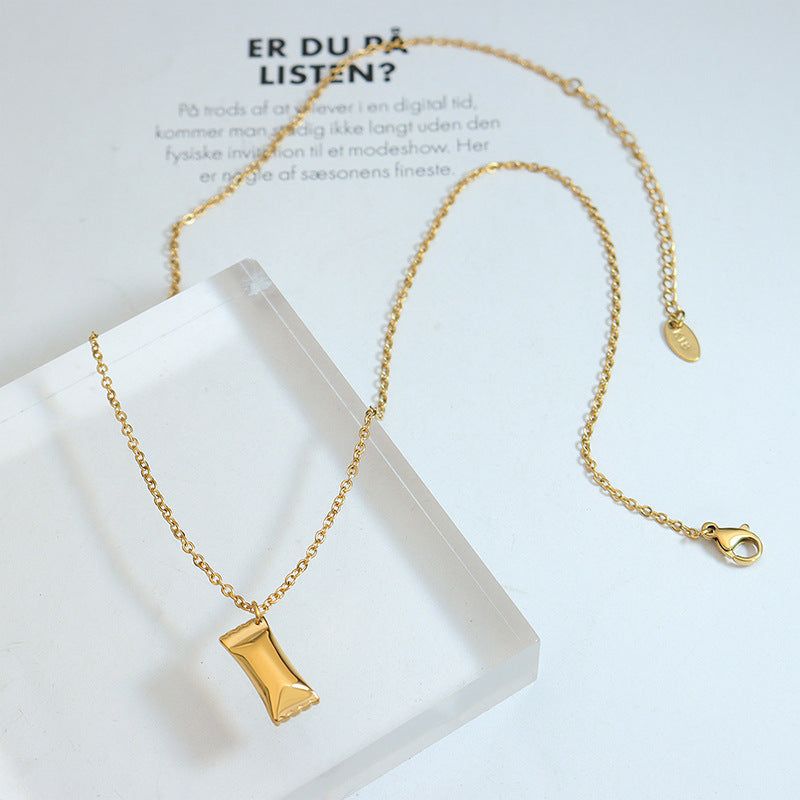 Sweetheart Candy Pendant Necklace - Titanium Steel Jewelry Collection