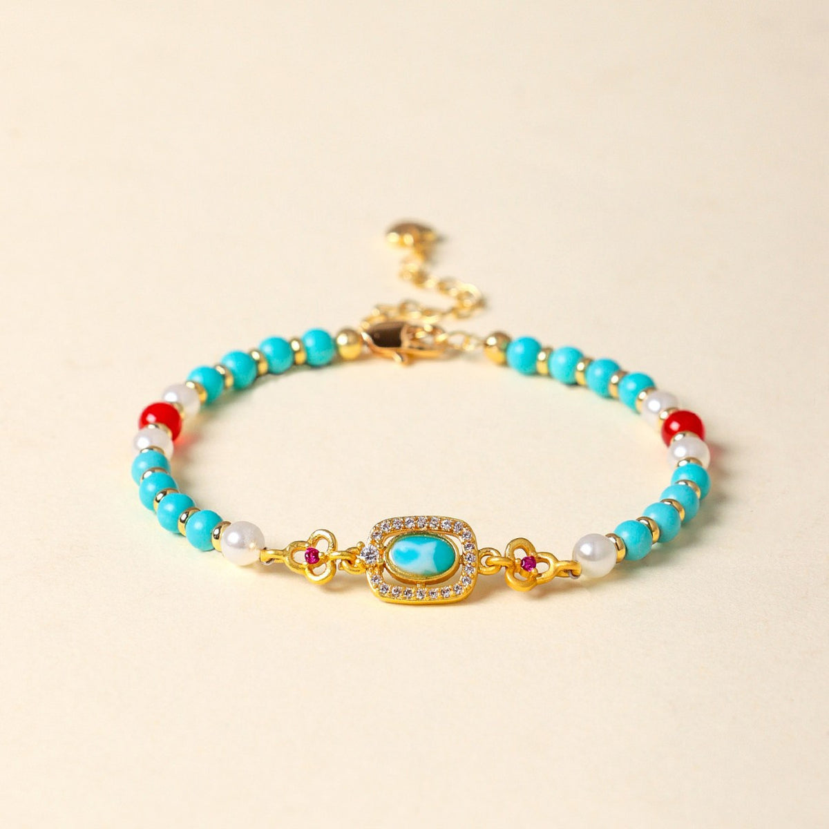 Agate Pearl Bracelet