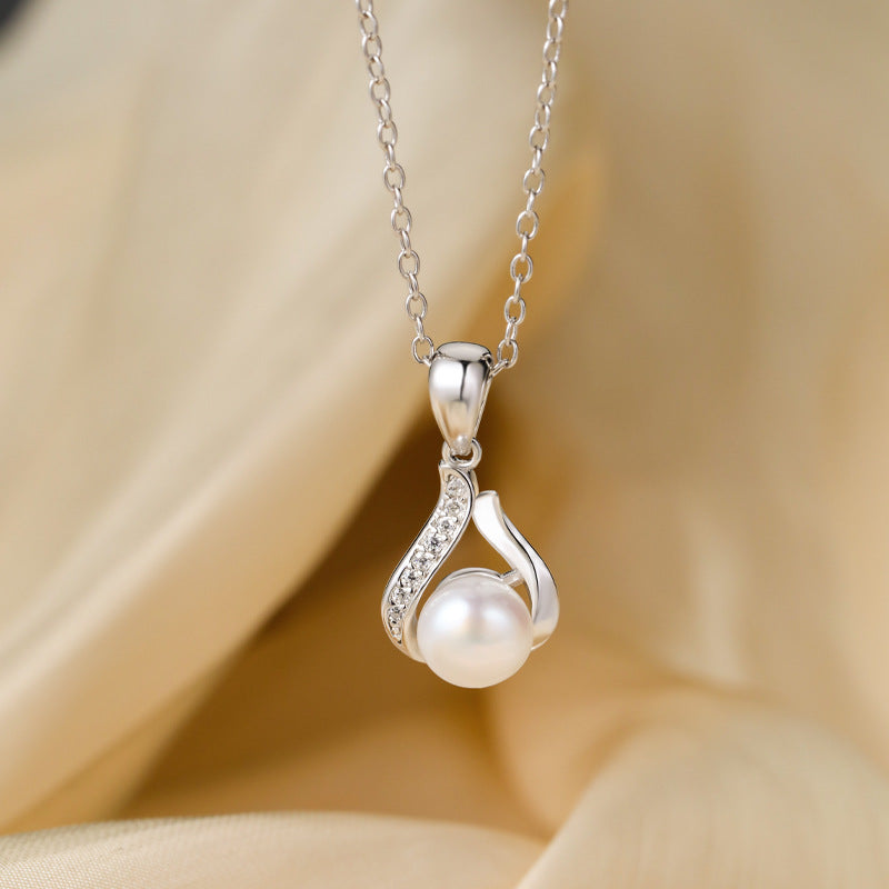 S925 Sterling Silver Freshwater Pearl Necklace