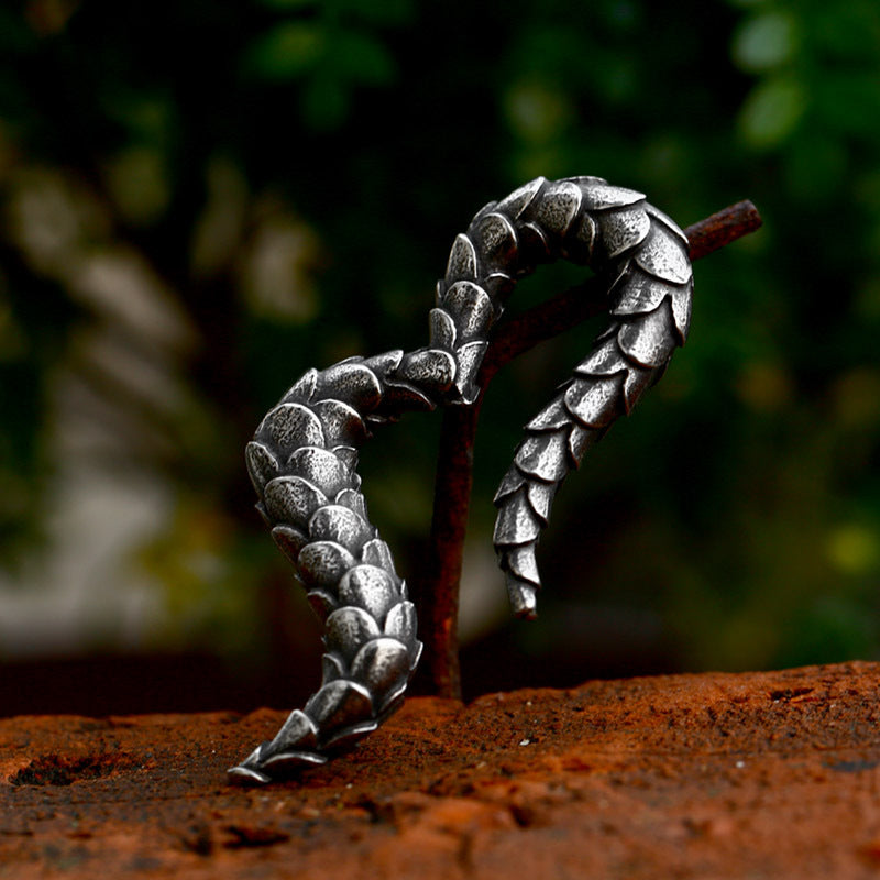 Titanium Steel Pendant Necklace for Men - Retro Style Stainless Steel Casting Jewelry Wholesale