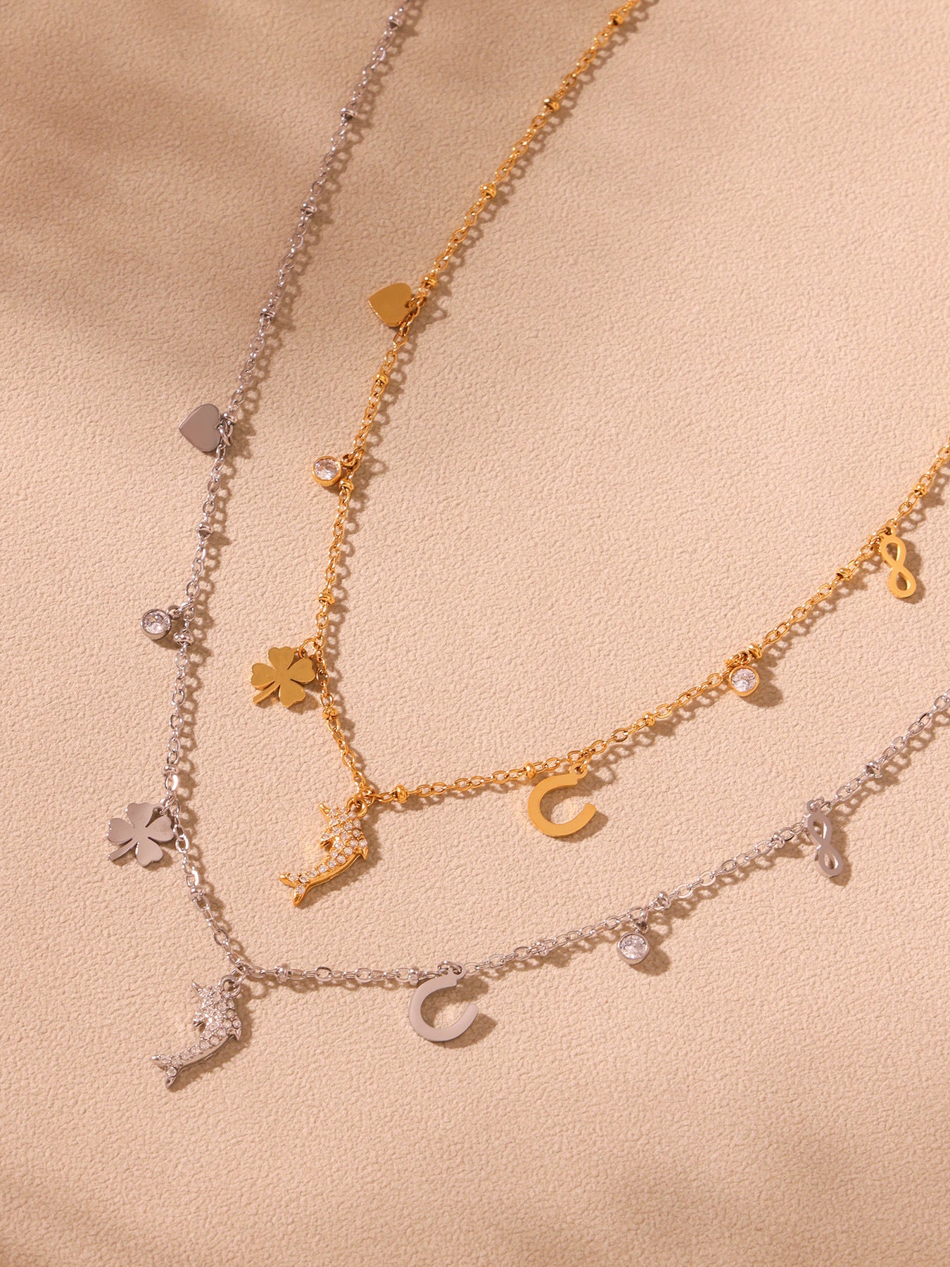 Stainless Zircon Collarbone Necklace For Girls Planderful