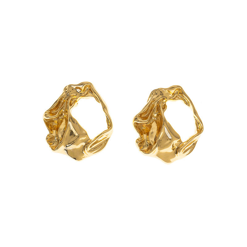 Planderful Vienna Verve Earrings – Exquisite Metal Texture Design