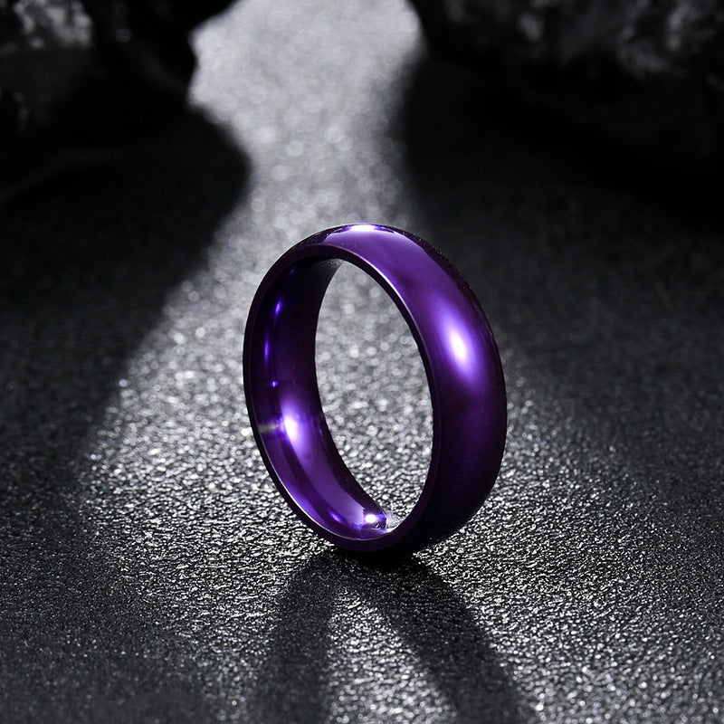 Planderful Stainless Steel Ring Unisex 6mm Minimalist Durable Everyday Wear For Men And Women