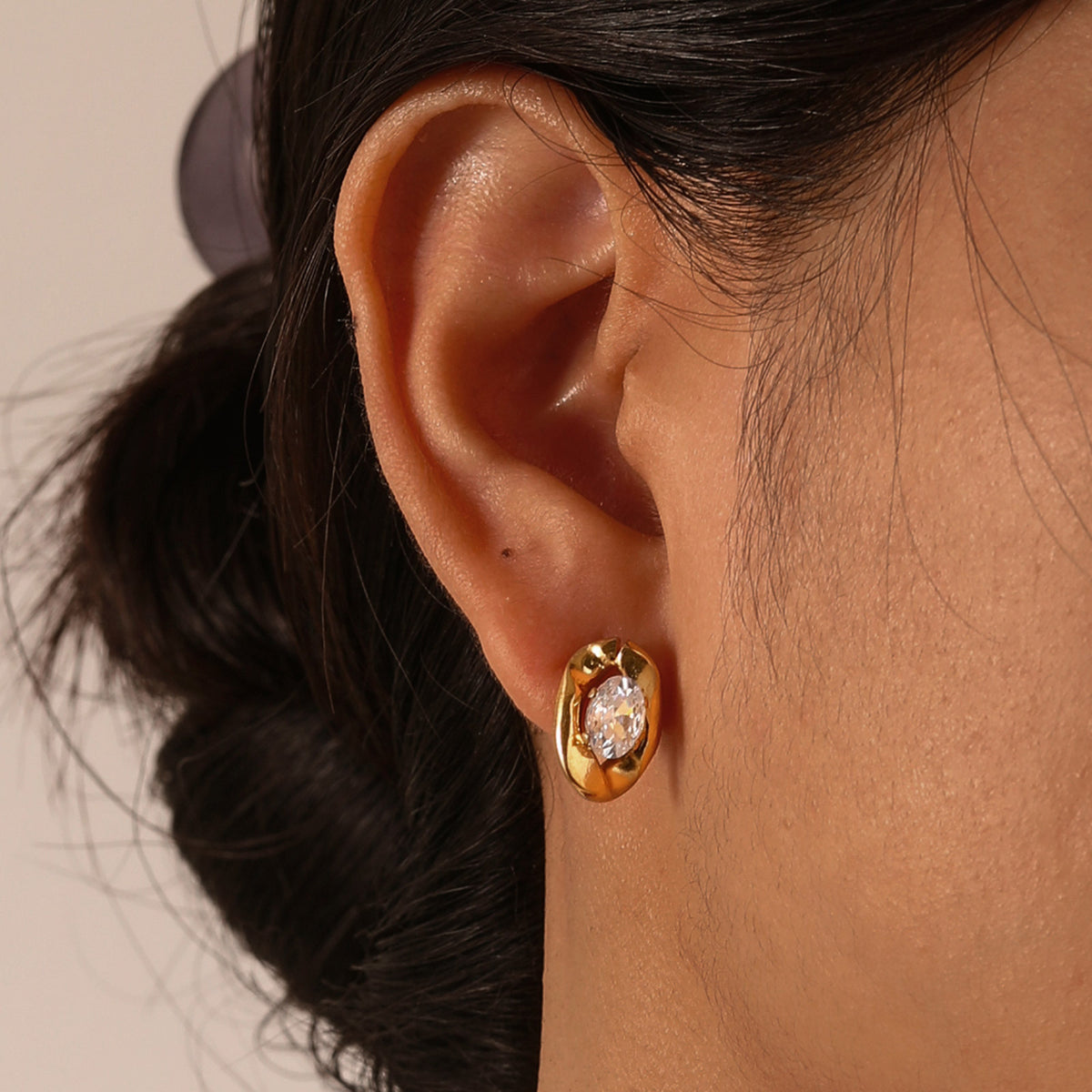 Zircon Jewelry — Stud Earrings or Necklace