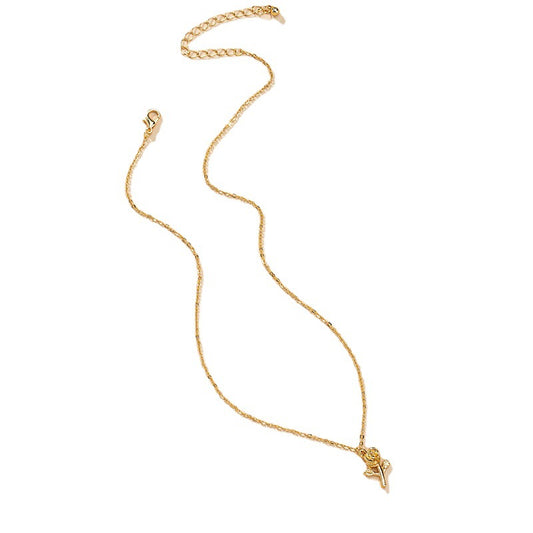 Rose Necklace Wholesale - Trendy Alloy Neck Ornament from Vienna Verve Collection