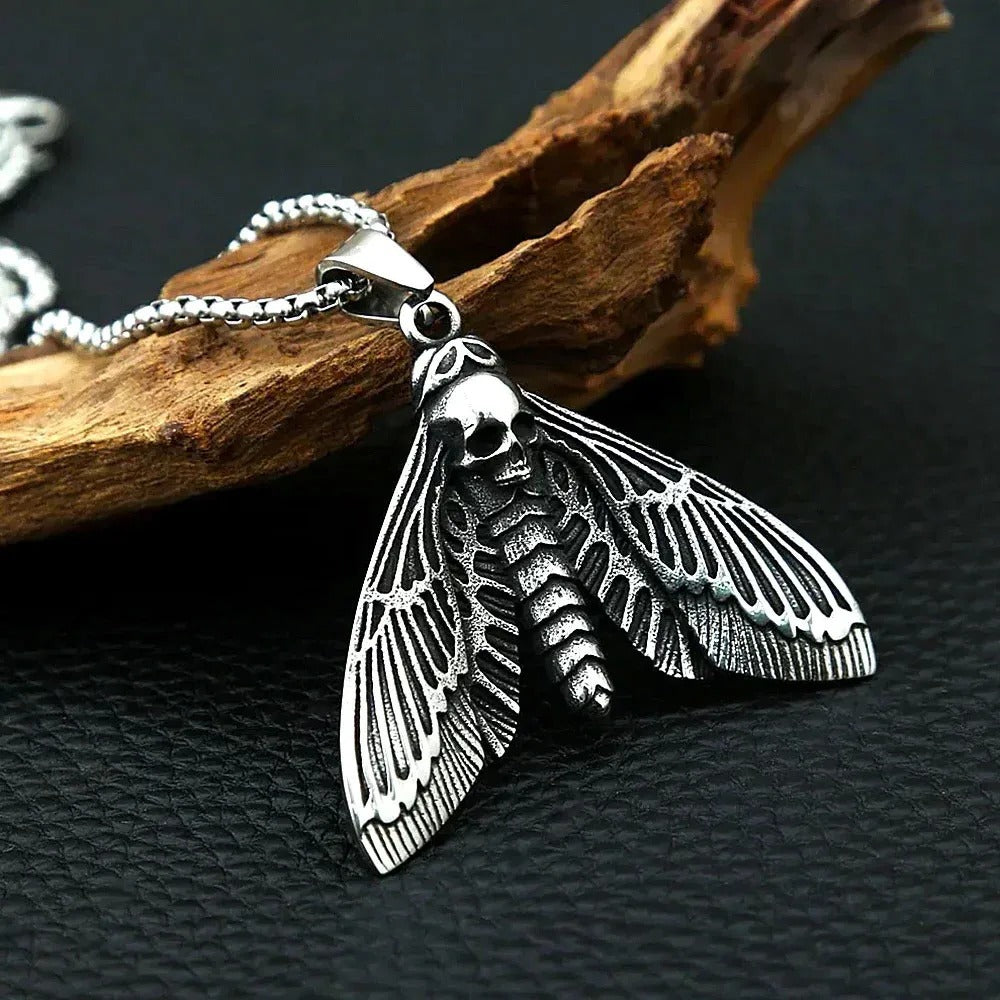 Gothic Skull Stainless Steel Men's Pendant Necklace