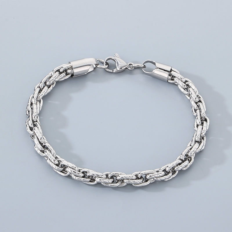 Planderful Mens Stainless Steel Versatile Chain Bracelet