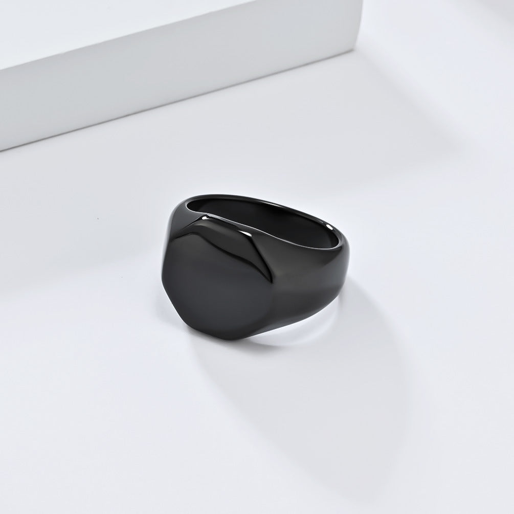 Steel Ring – Minimalist Everyday Wear Geometric Steel Band For Modern Men That Elevates Any Look