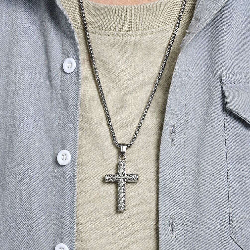 Stainless Steel Cross Vintage Necklace