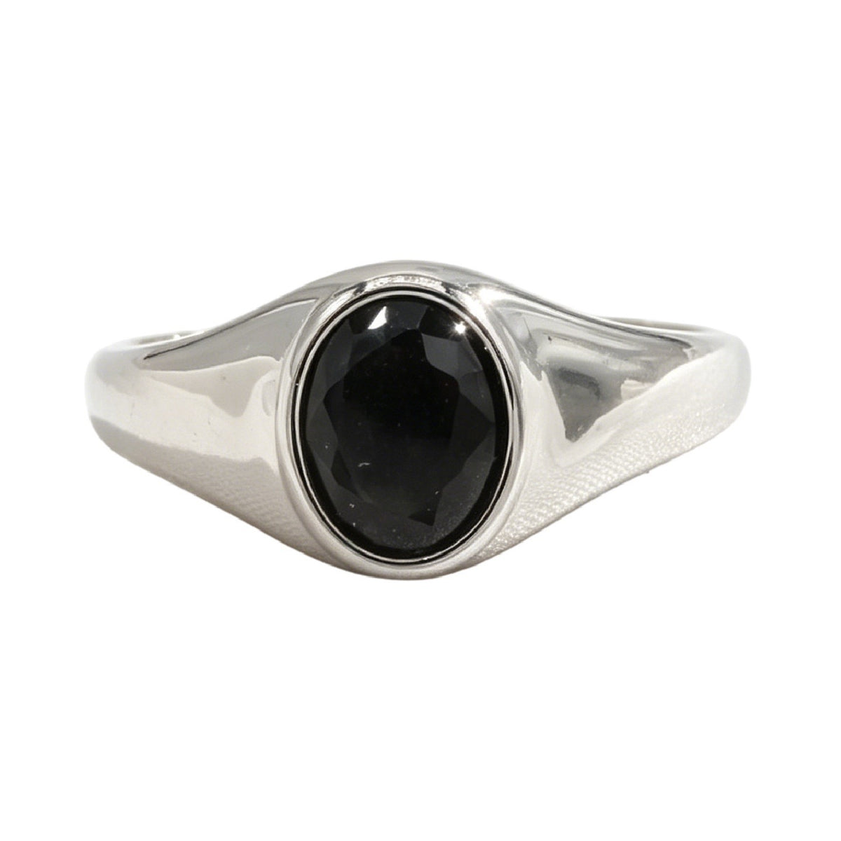 Multi-Color Gemstone Titanium Steel Ring