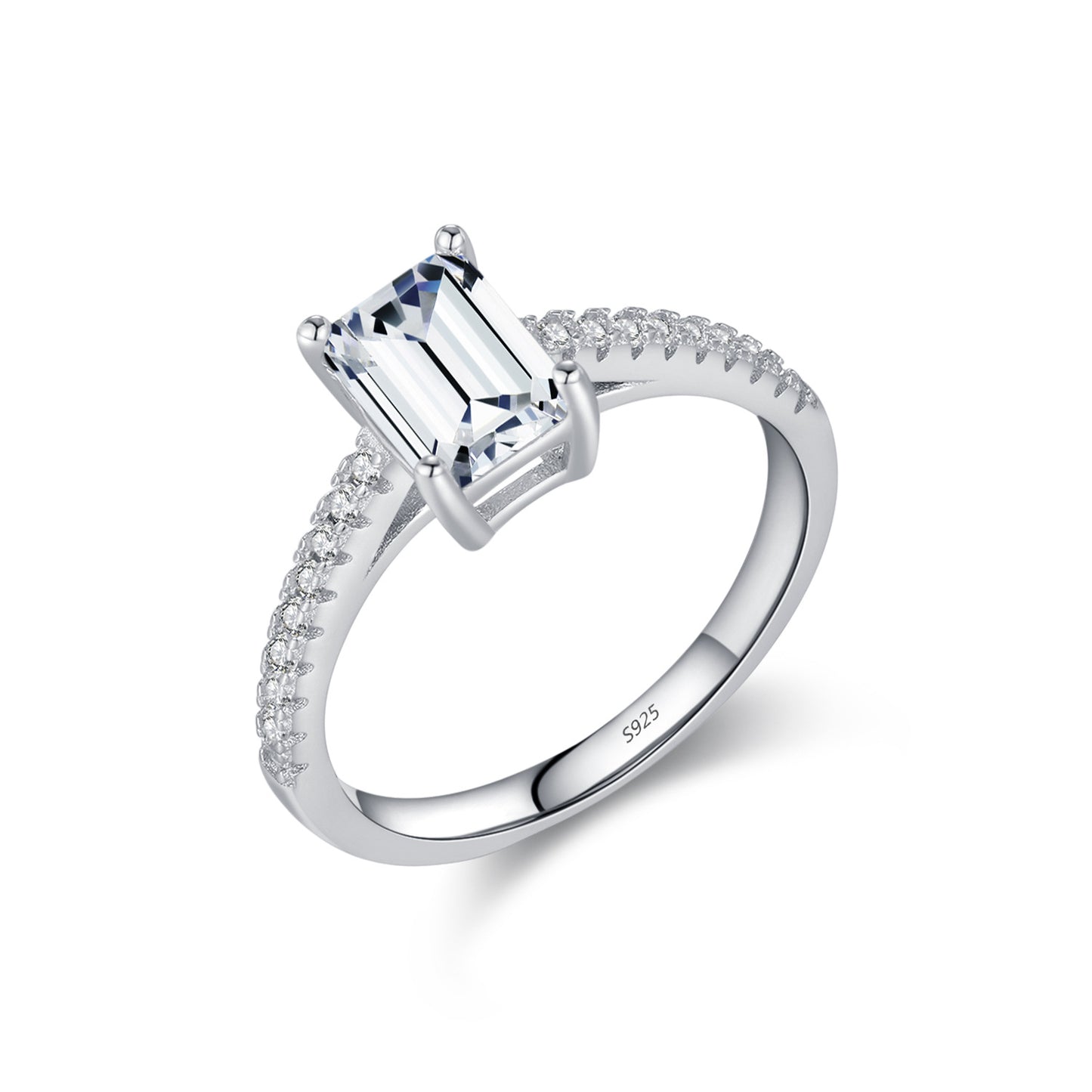 Planderful Everyday Genie Ring – Elegant Emerald Cut Zircon Design