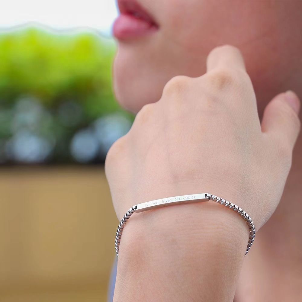 Planderful Jewelry Steel Couple Bracelet Unisex Gift