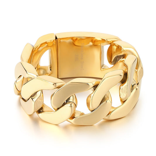 Planderful Exaggerated Wide Cuban Chain Necklace for Men