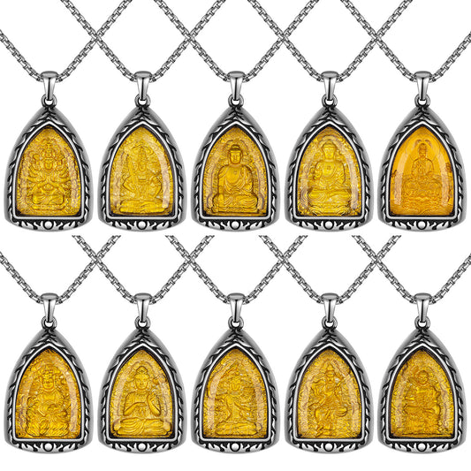 Steel Necklace – Elegant Chinese Zodiac Pendant