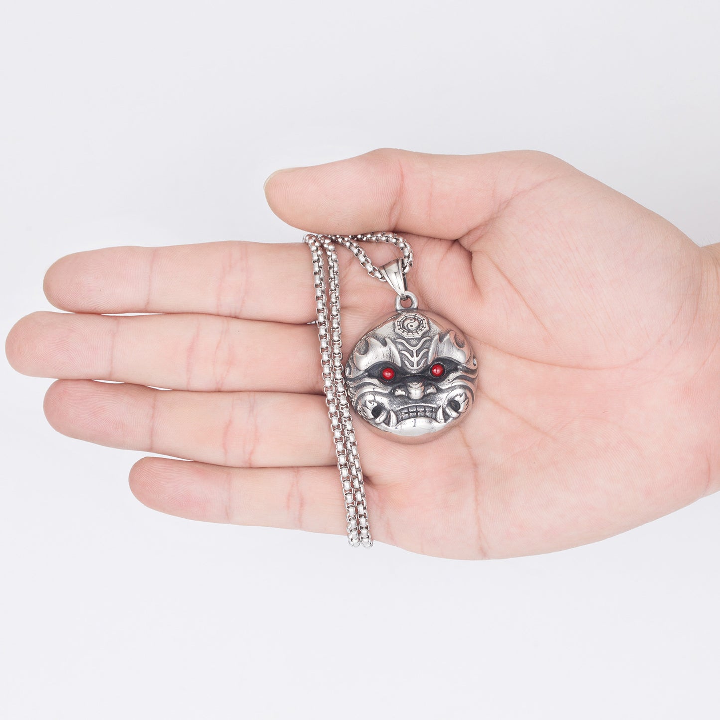 Steel Necklace – Vintage Lion Pendant