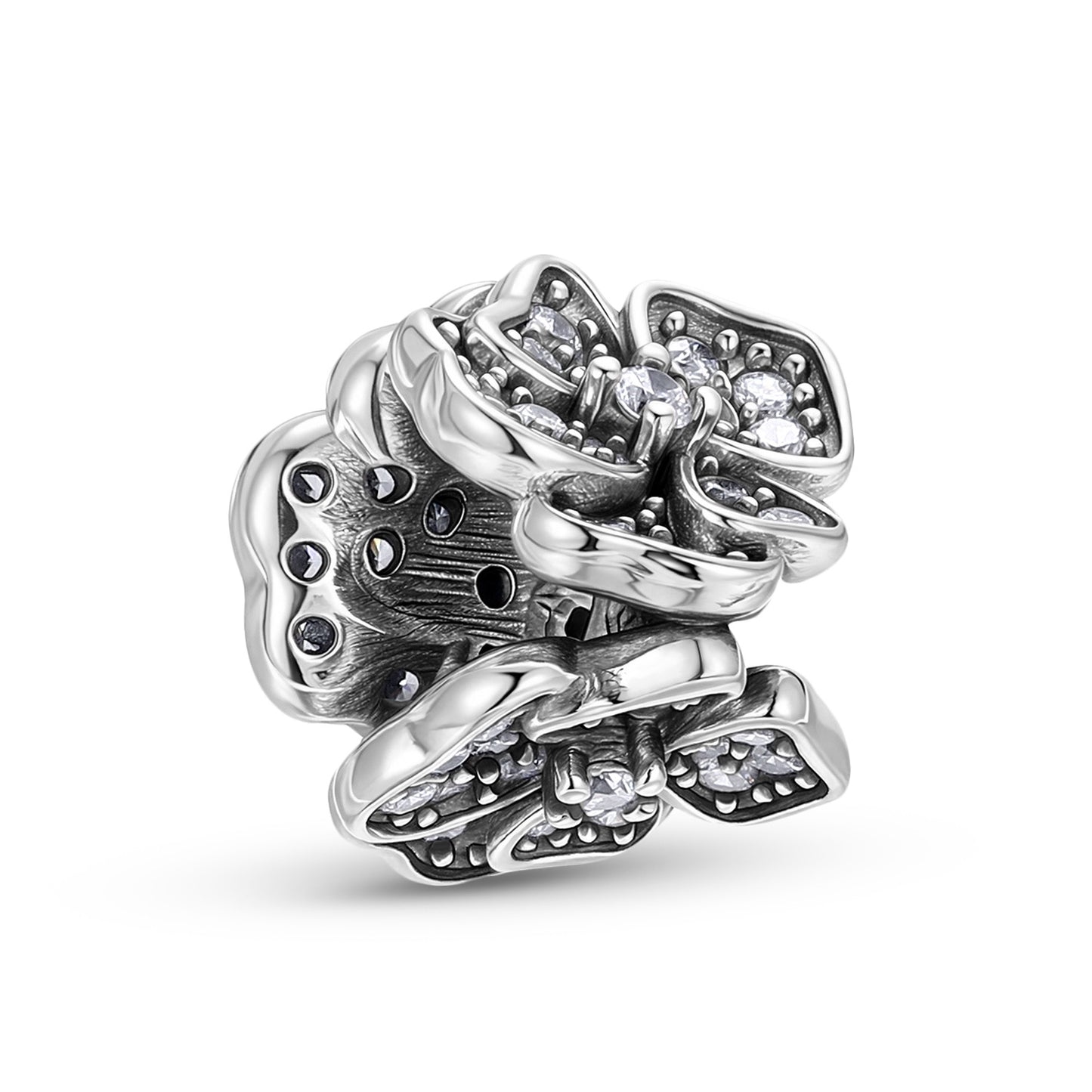 Planderful Jewelry Zircon Flower Beading Pendant