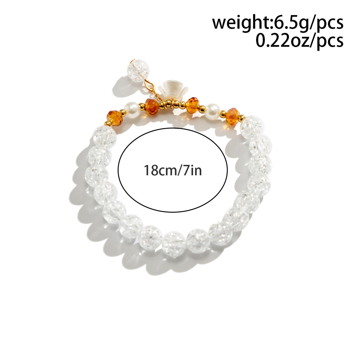Planderful Vienna Verve Crystal Butterfly Bracelet For Women Elegant Beaded Elastic Jewelry