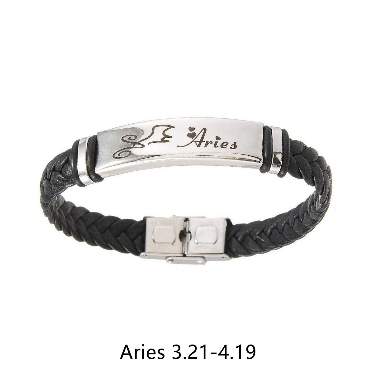 Planderful Twelve Constellations Leather Bracelet For Him