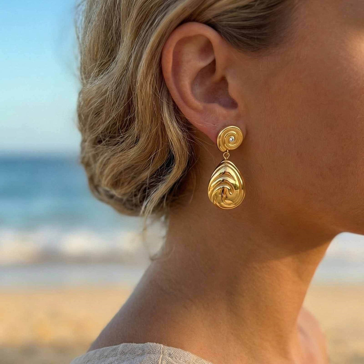 Modern Stainless Steel Earrings