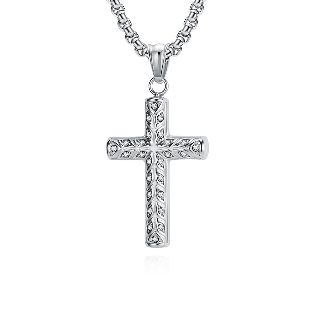 Stainless Steel Cross Vintage Necklace