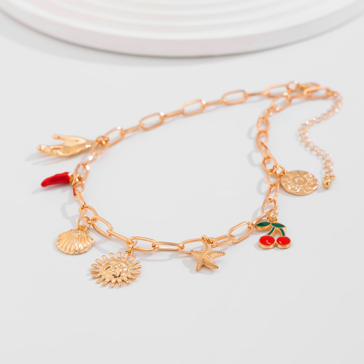 Planderful Vienna Verve Necklace – Elegant Imitation Pearl Fringe Design