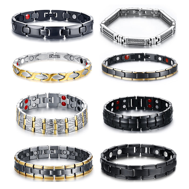 Four-Element Magnetic Titanium Bracelet