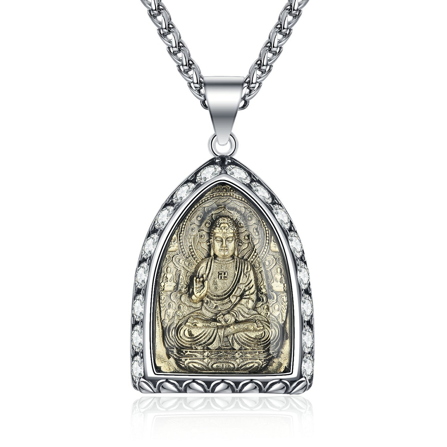Zircon Necklace - Elegant Zodiac Amulet For Men From Planderful Everyday Genie Collection