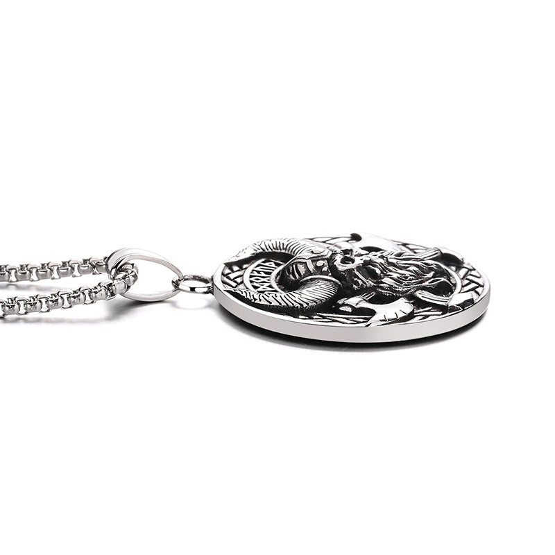 Steel Necklace - Vintage Nordic Viking Necklace