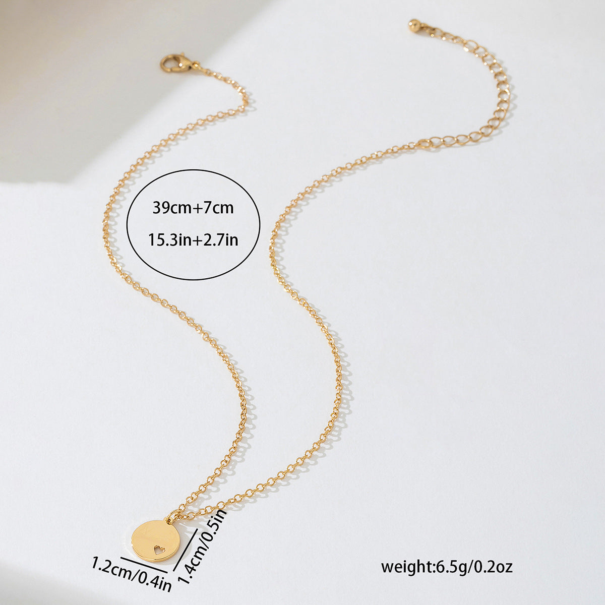 Planderful Vienna Verve Love Disc Tag Necklace – Elegant Daily Wear
