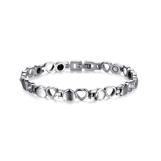 Korean Fashion Jewelry Magnet Love Titanium Steel Bracelet Wholesale