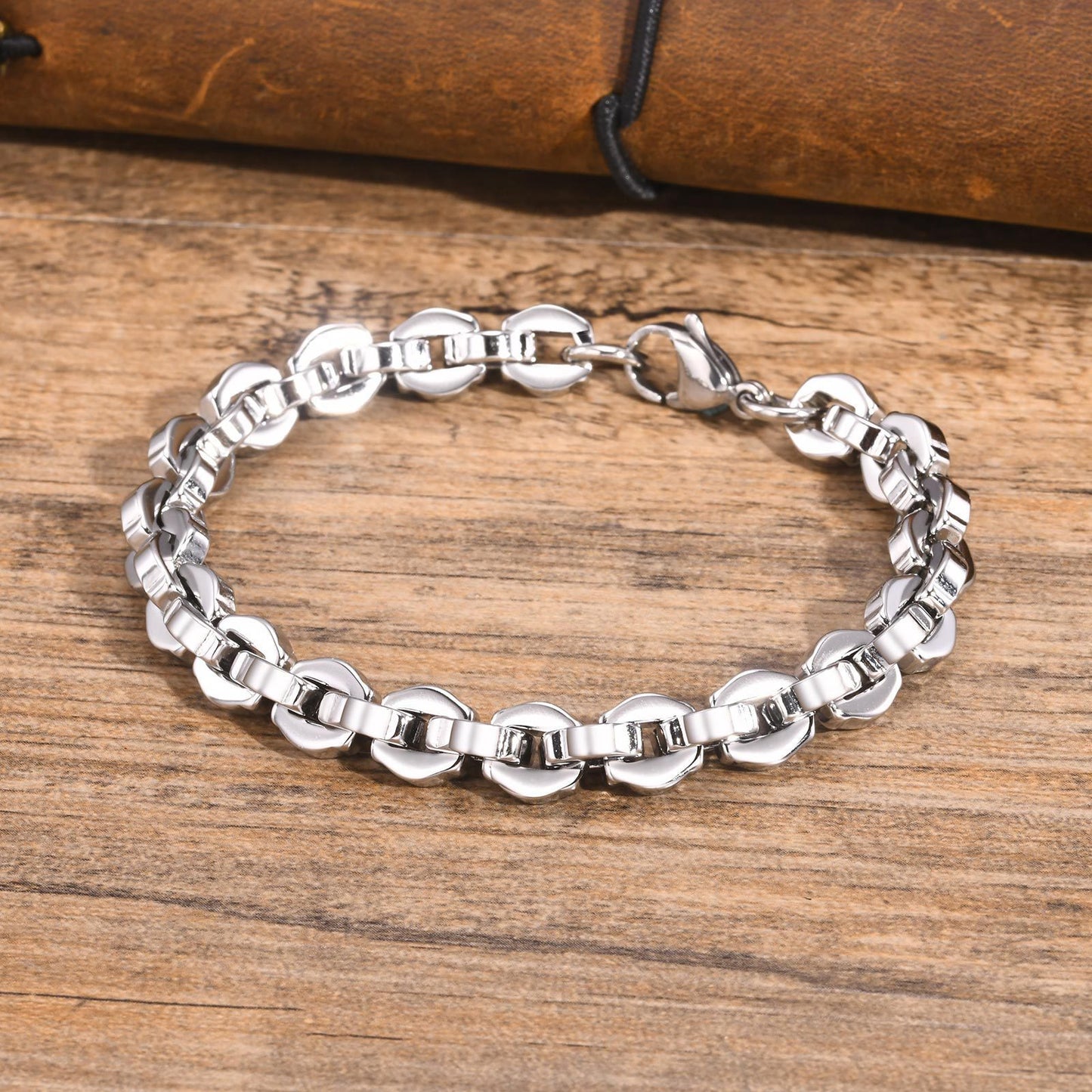 Planderful Interlocking Polygon Bracelet Stainless Steel