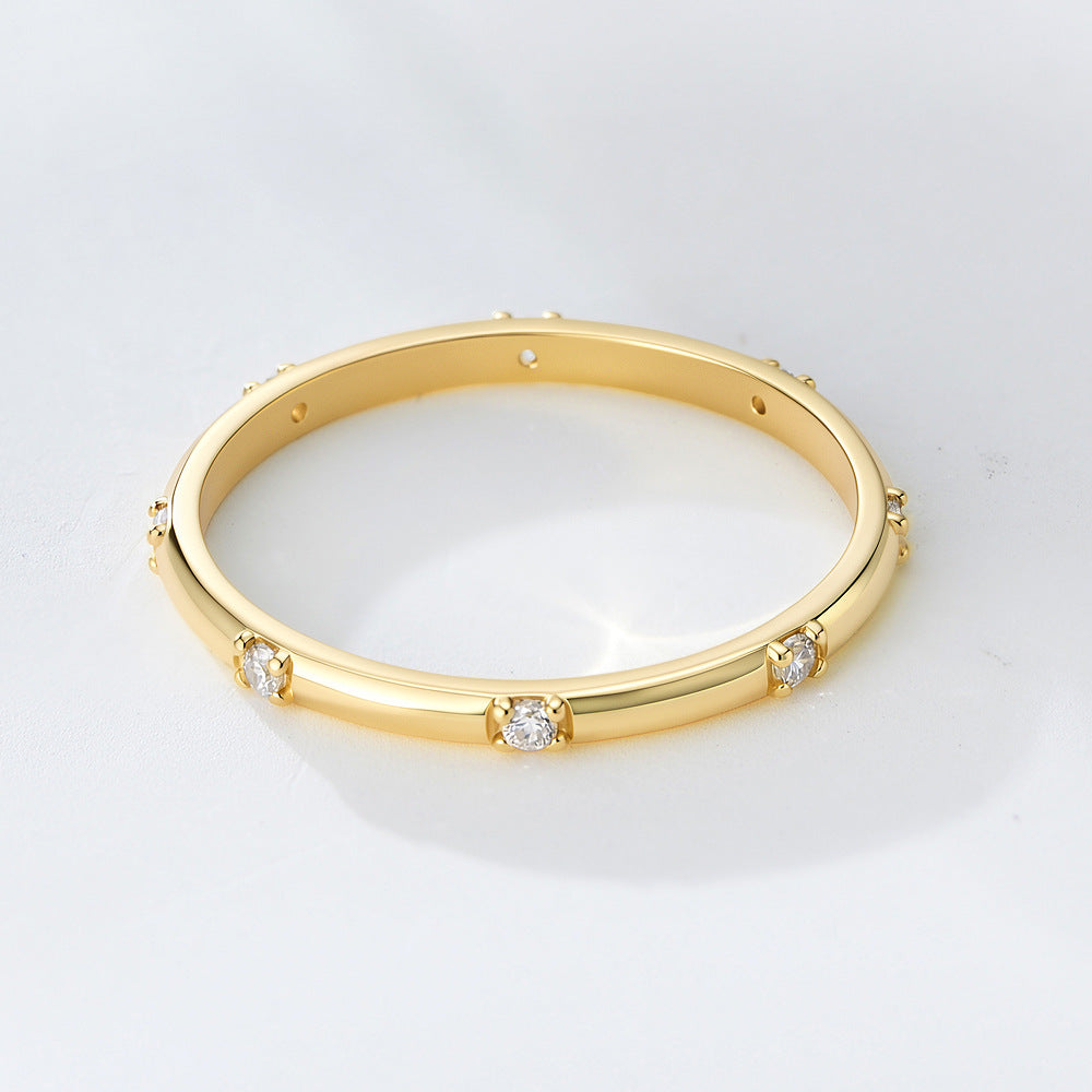 S925 Sterling Silver Zircon Ring Style Zircon Ring