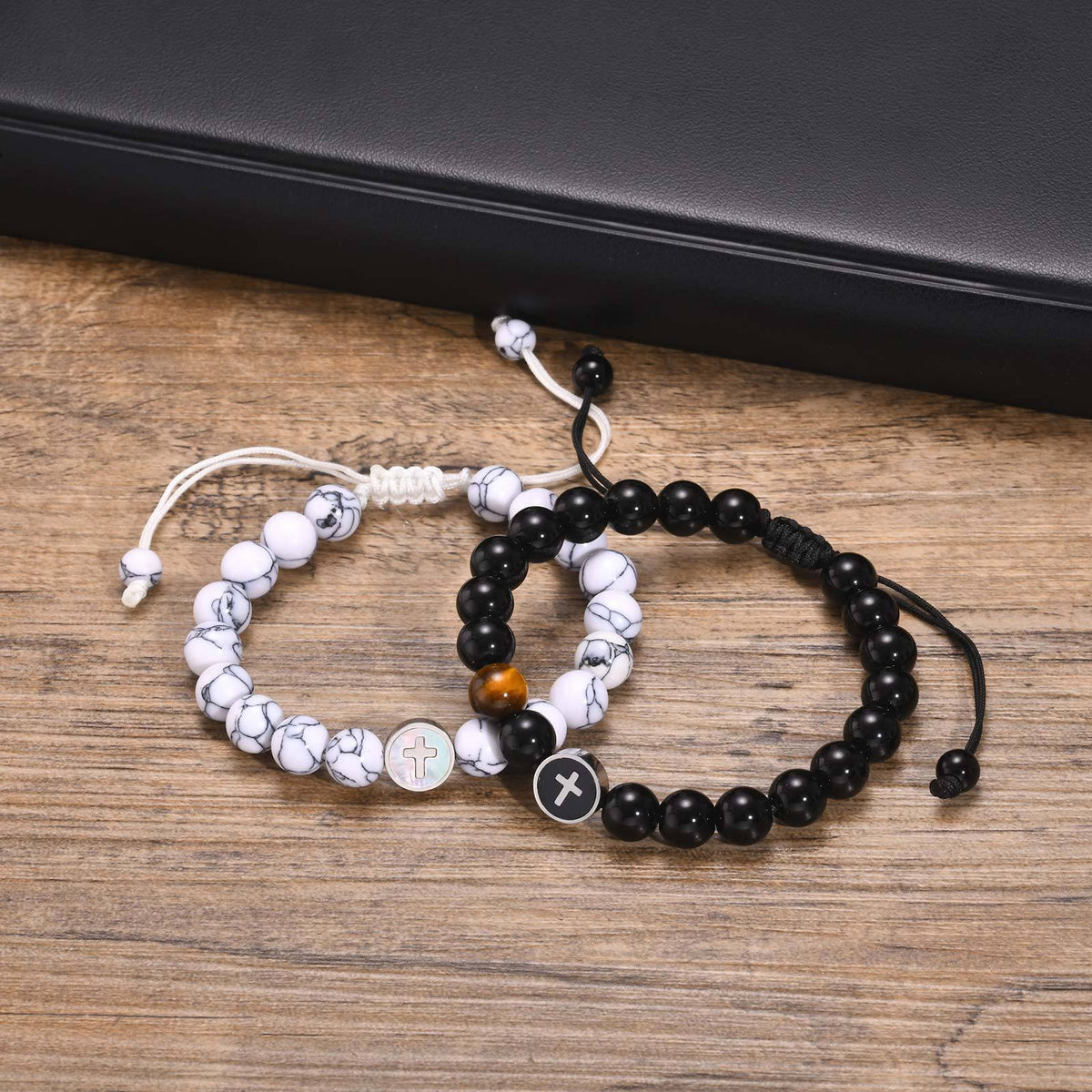 Cross Adjustable Stainless Steel Bracelet for Men