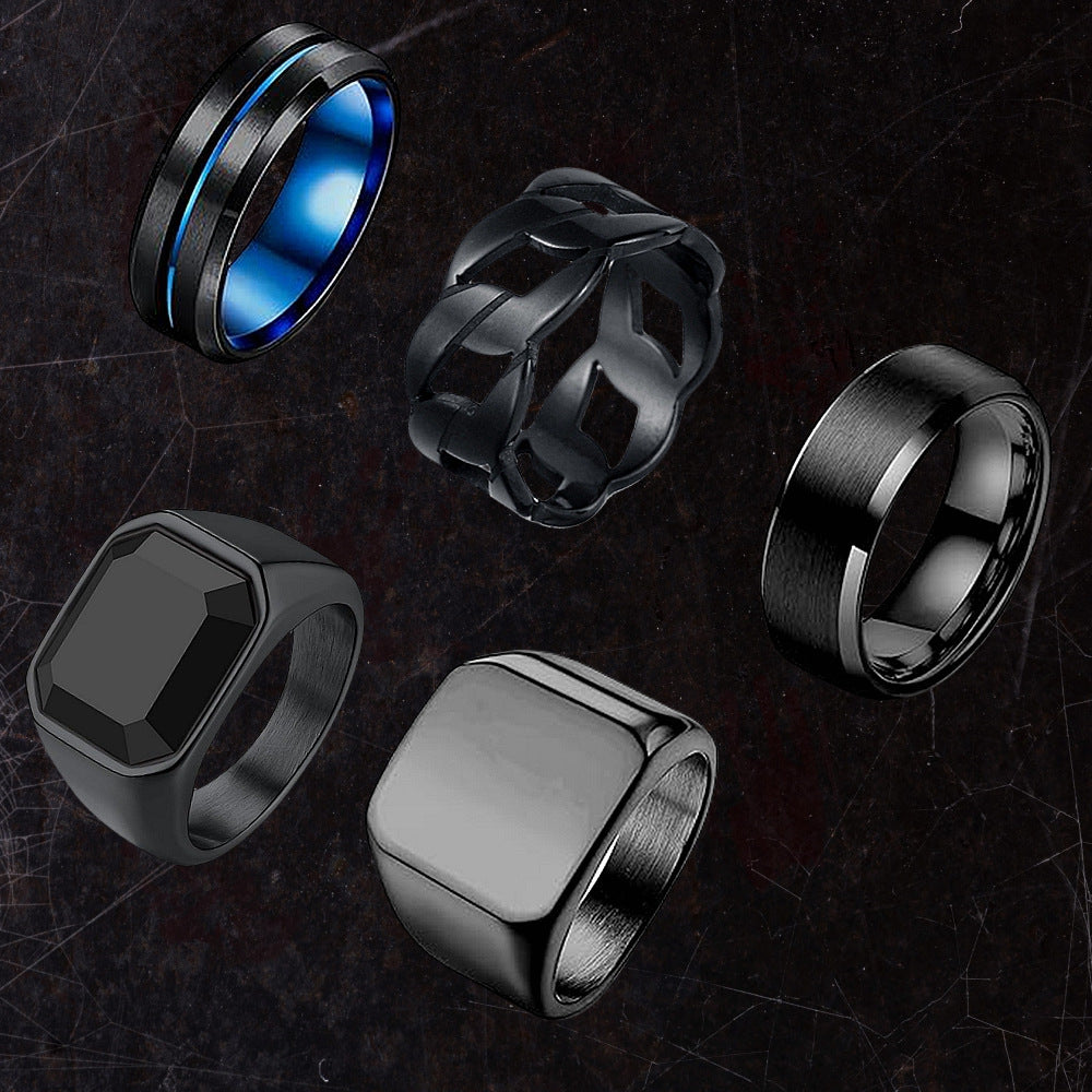 Planderful Men Stainless Steel Rings Everyday Genie Durable