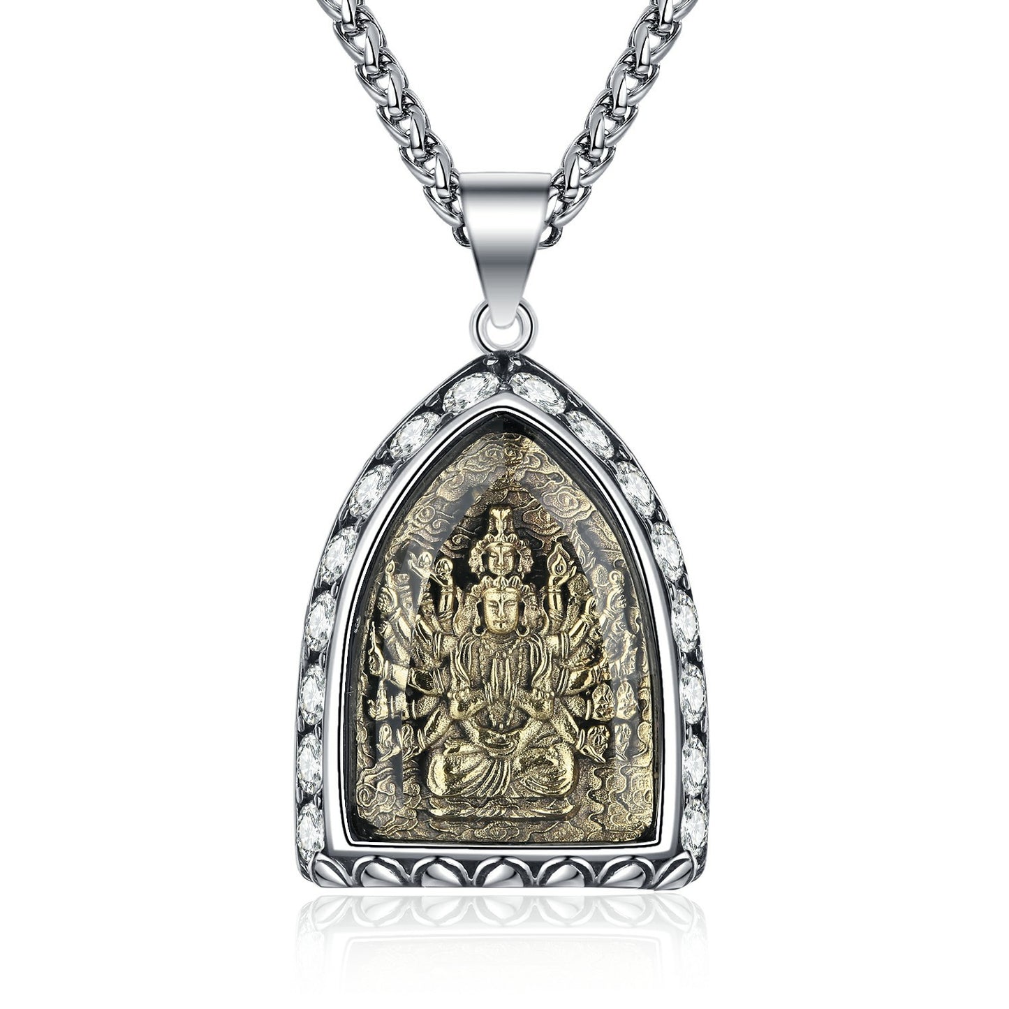 Zircon Necklace - Elegant Zodiac Amulet For Men From Planderful Everyday Genie Collection