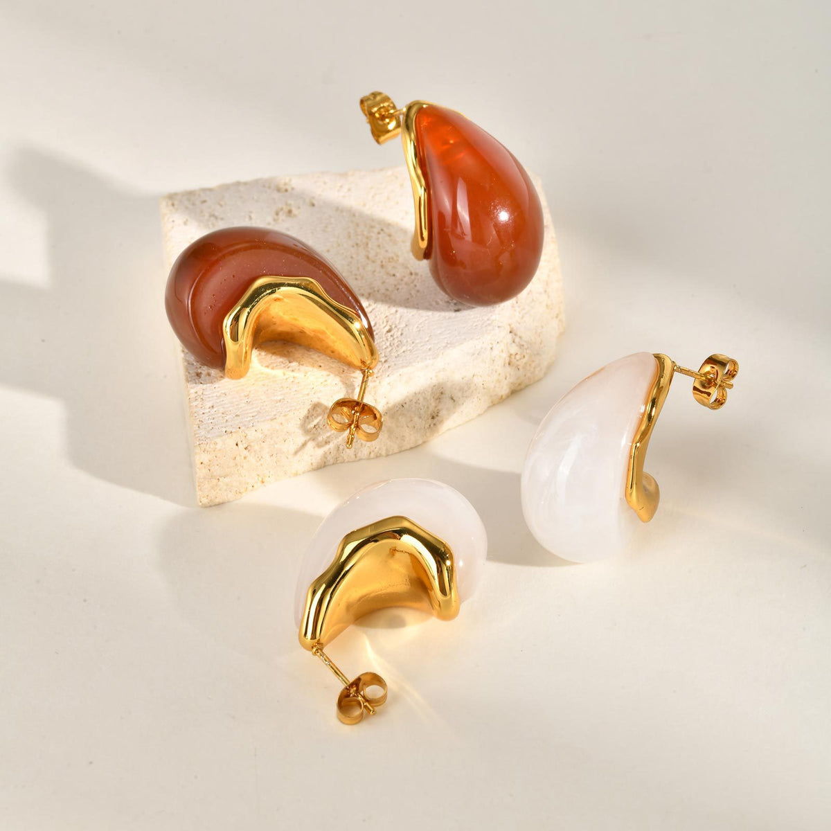 Stainless Steel Matte Earrings