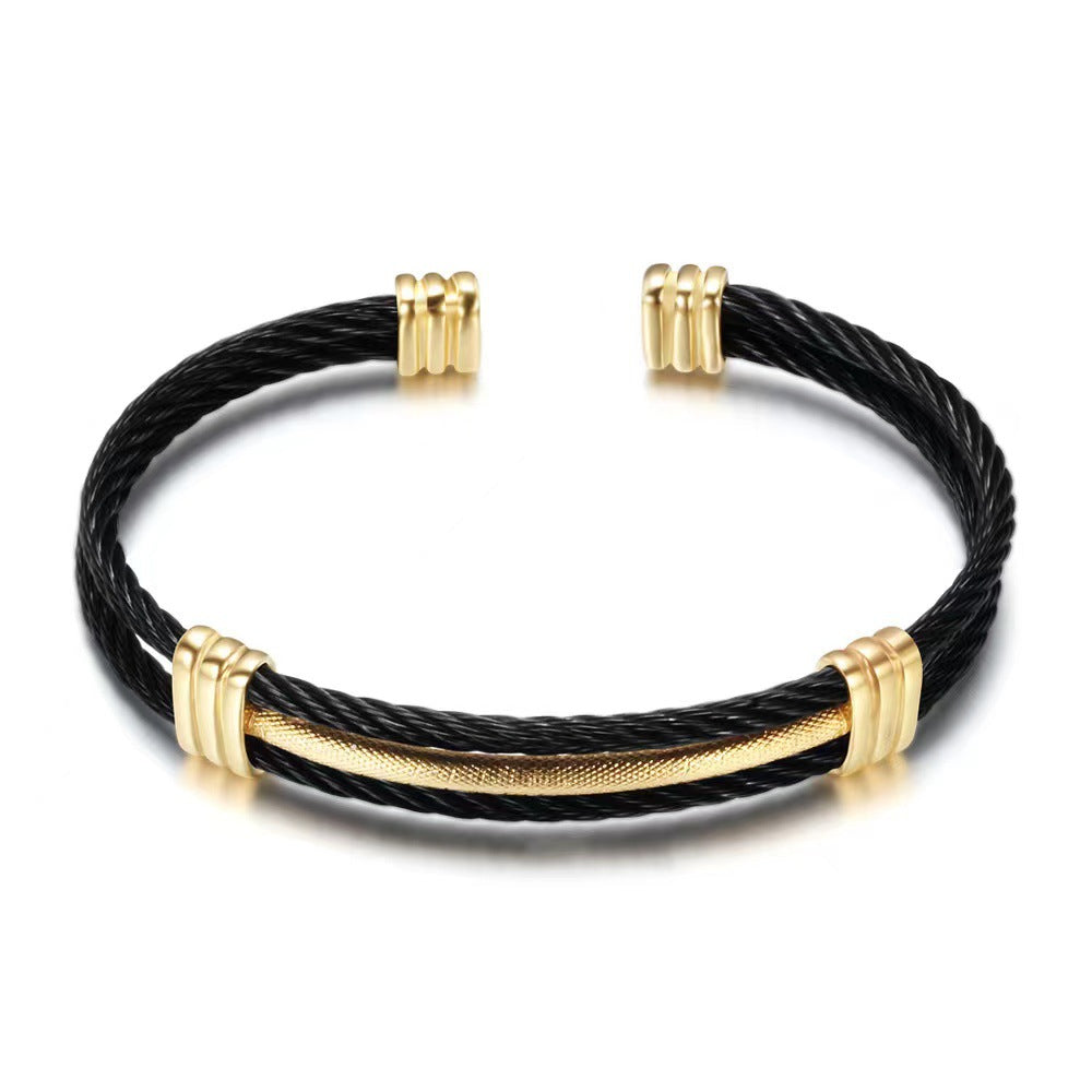 Planderful Everyday Genie Stainless Steel Woven Bracelet Unisex Hip Hop Punk Premium Style