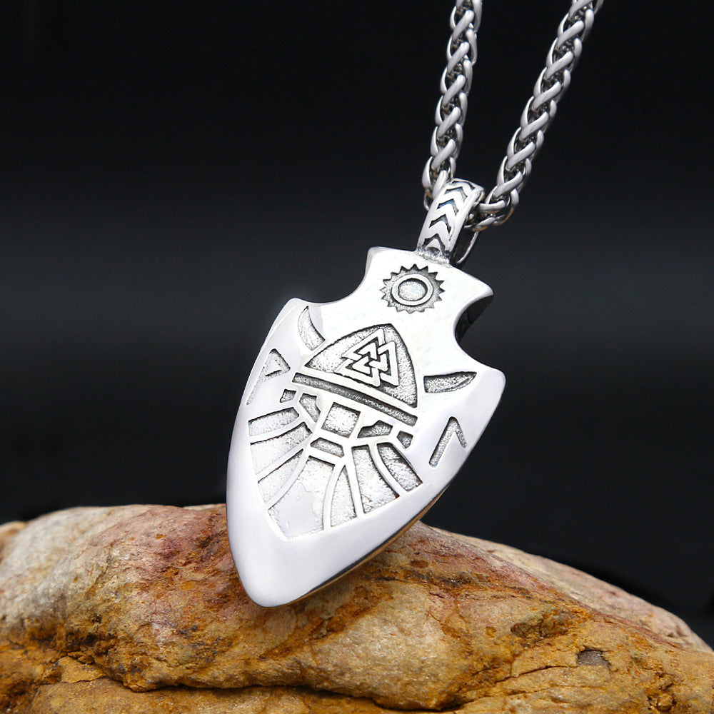 Celtic Viking Stainless Steel Men's Pendant Necklace