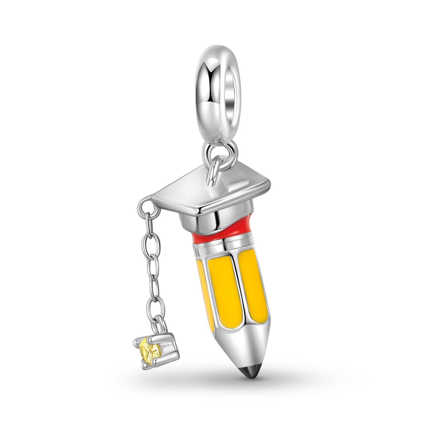 Planderful Everyday Genie – Original Design Scholar Hat Pencil Pendant Sterling Silver Niche Jewelry