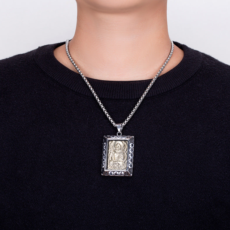 Zircon Necklace – Elegant Eight Patron Saints Pendant