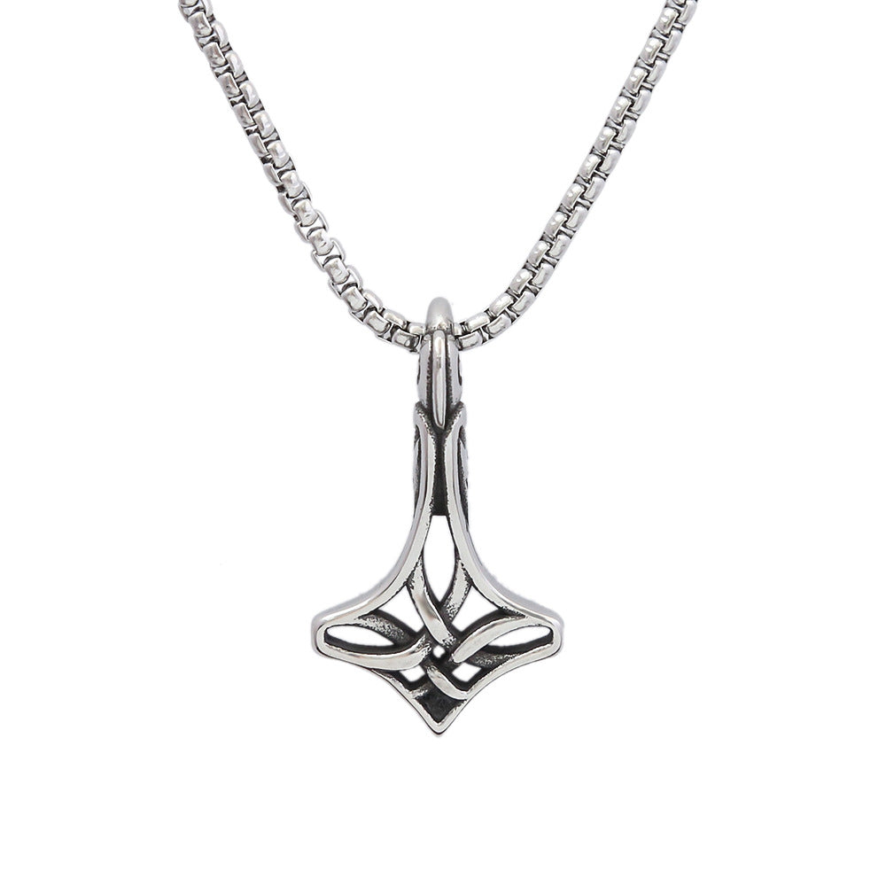New Stainless Steel Hammer Pendant Viking Necklace Wholesale